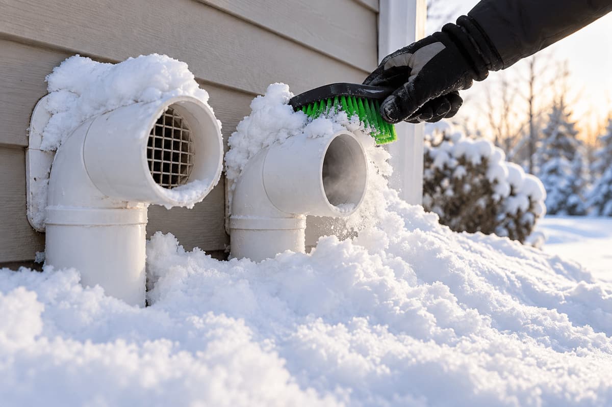 Frozen Furnace Vent Pipe Or Condensate Line? How To Clear It Safely