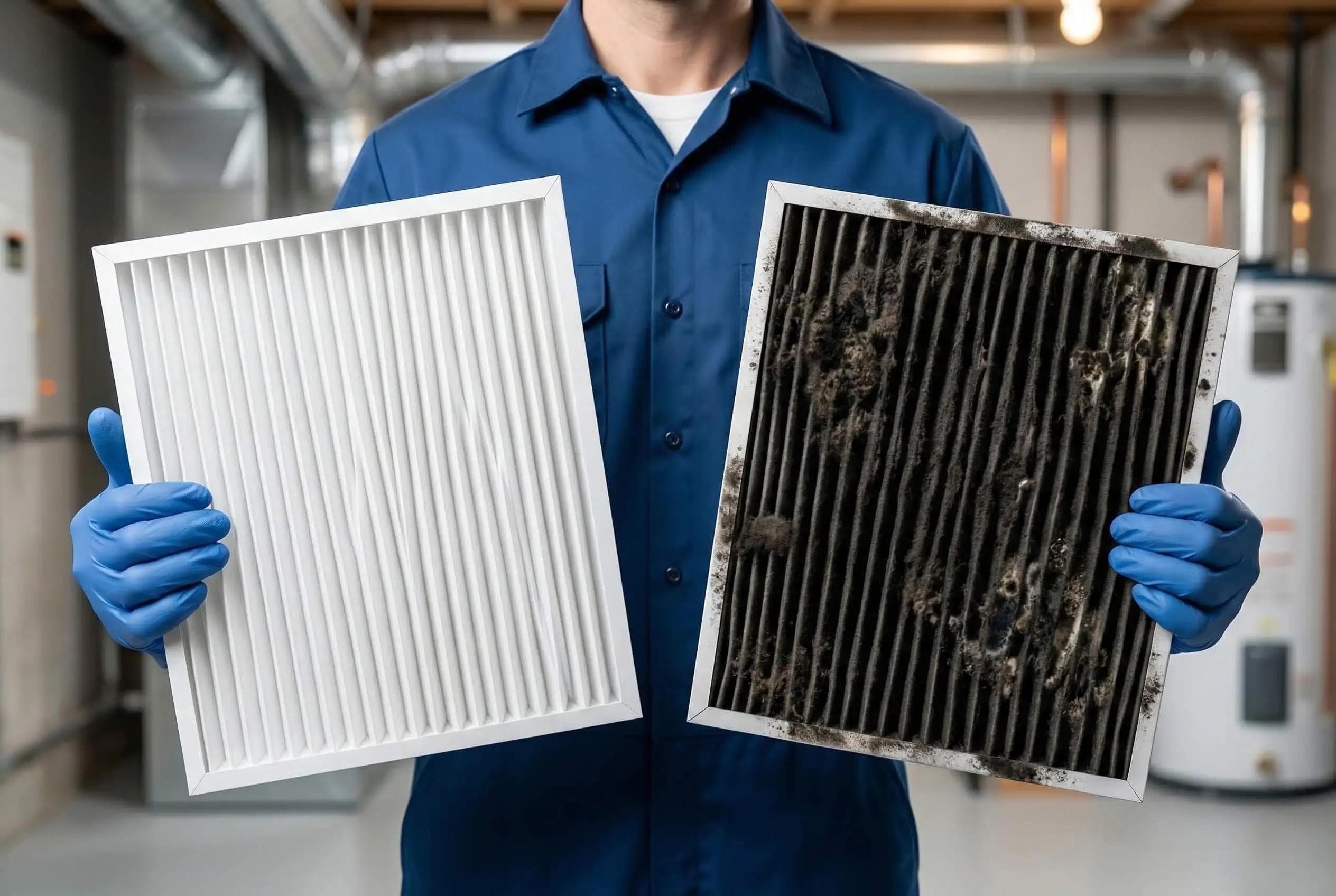 Black Furnace Filter? Dangerous Mold, Soot & Carbon Monoxide