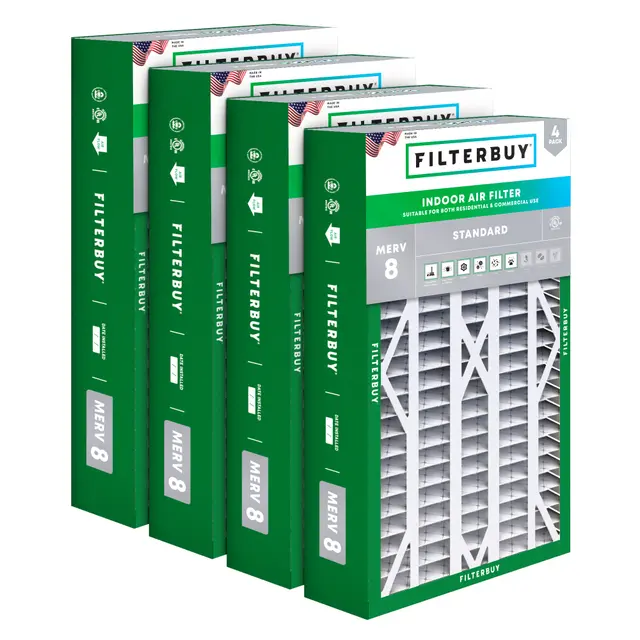 White Rodgers 16x26x5 MERV 8 Replacement Filter - 6 Quantity
