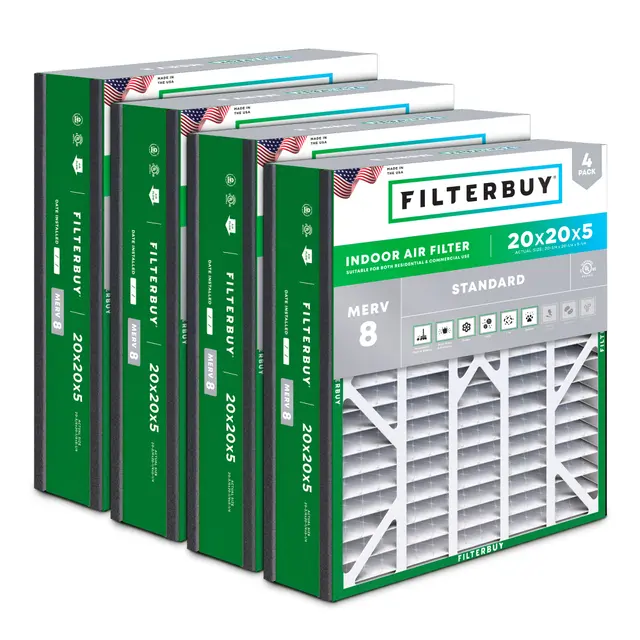 Trion Air Bear 20x20x5 MERV 8 Replacement Filter - 6 Quantity