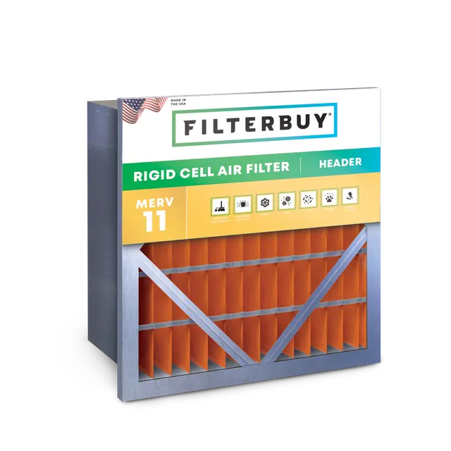 24x24x12 Header 65% (MERV 11) Rigid Cell Filter - 1 Quantity